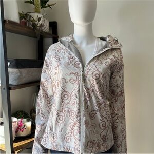 Firefly Floral Patterned Softshell Jacket Size M